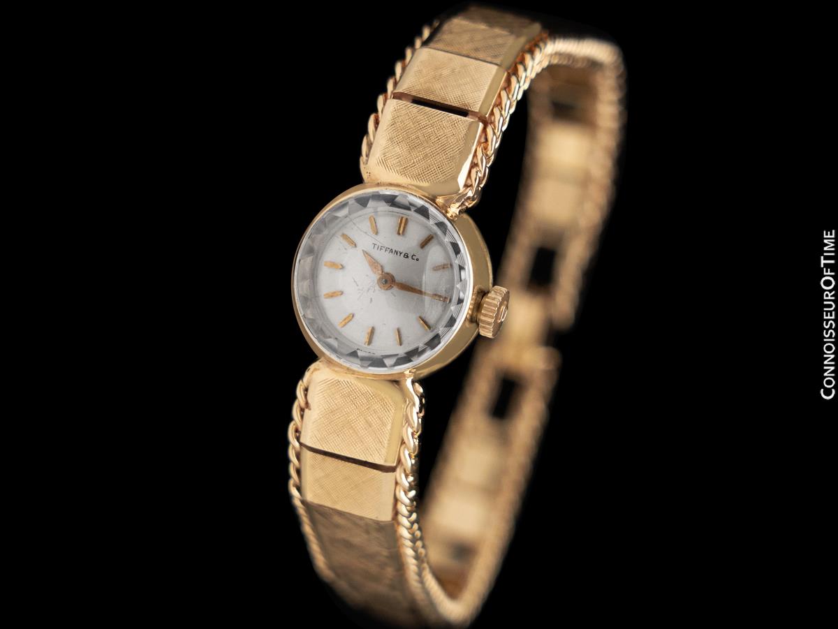 【新品、本物、当店在庫だから安心】 1960's TIFFANY & CO. Ladies Vintage 14K Gold Dress Watch 時計