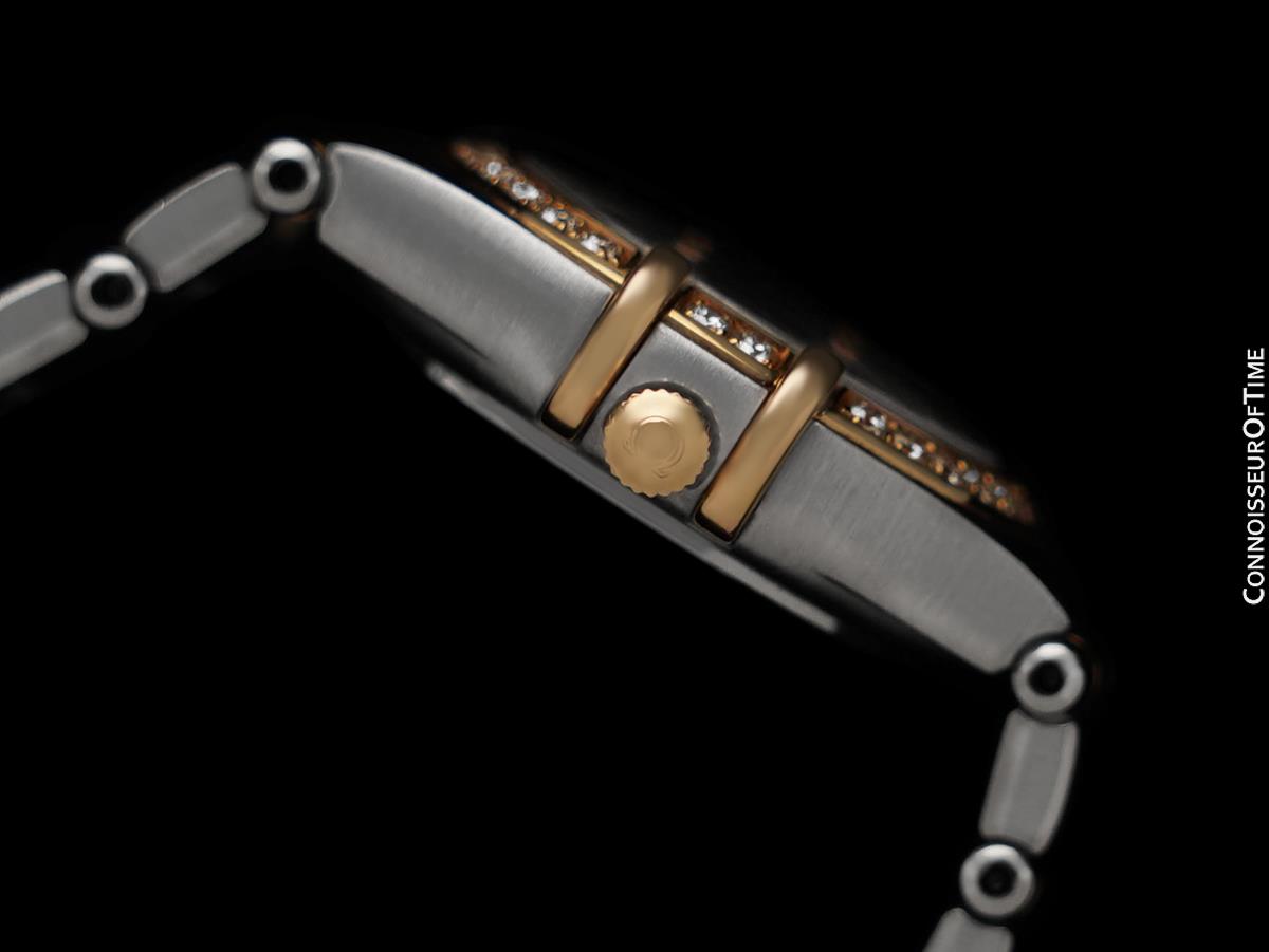 OMEGA CONSTELLATION Ladies 18K Rose Gold, SS & Factory