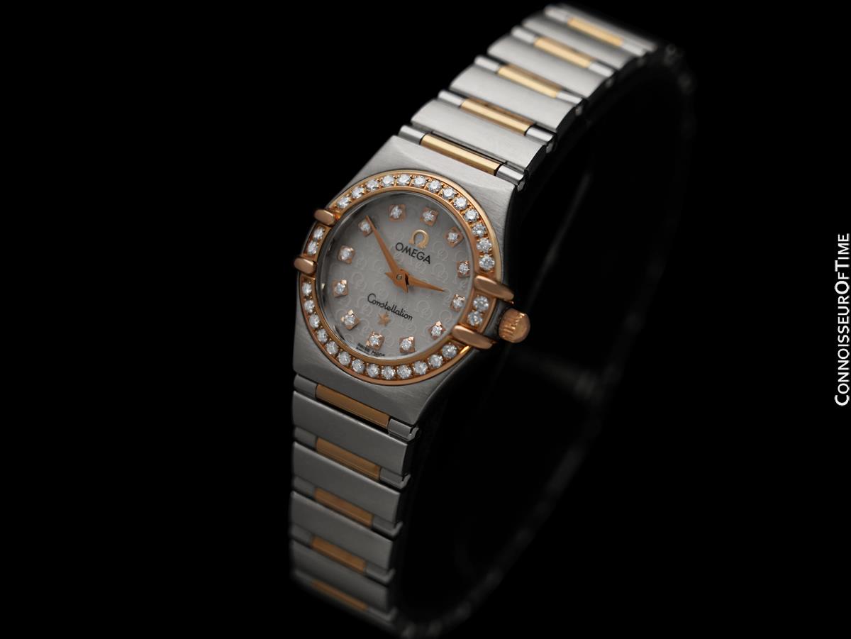 OMEGA Constellation Ladys時計 稼働品 OMEGA CONSTELLATION Ladies 18K Rose Gold, SS & Factory