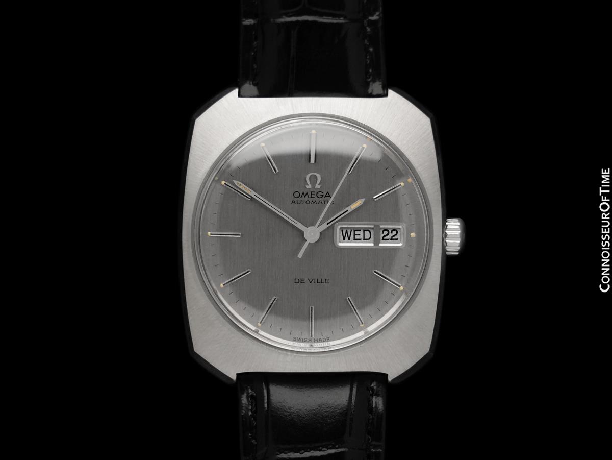 【70sヴィンテージ】OMEGA　De Ville 1970's OMEGA De Ville Mens Large Retro SS Steel Watch - Mint