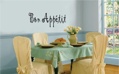 Wandtattoos Wandbilder Bon Appetit Vinyl Kitchen Words Decor Vinyl Decal Wall Art Lettering Sticker Mobel Wohnen