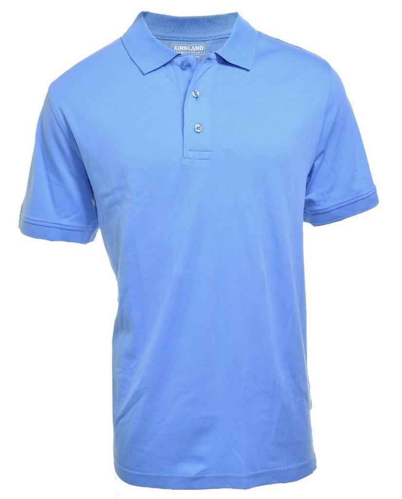 Men's Kirkland Signature Egyptian Cotton Polo Short Sleeve Shirt, NEW ...