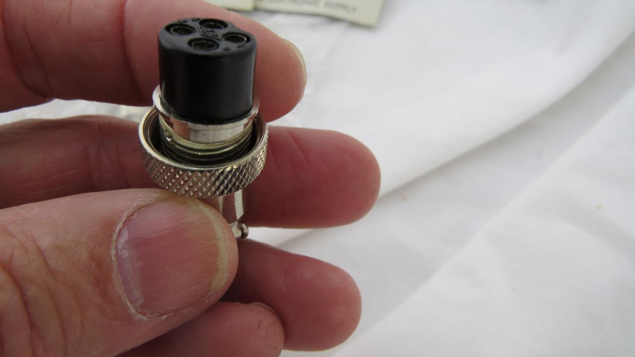Workman C4 Replacement Female 4-Pin CB Radio Microphone Plug End C-4