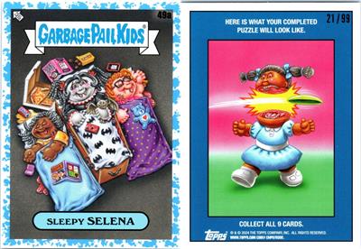 2024 GPK GARBAGE PAIL KIDS AT PLAY BLUE PARALLEL CARD 49a Sleepy