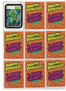 2012 WACKY PACKAGES ALL NEW SERIES 9 - LAME GAMES SET OF ALL 10
