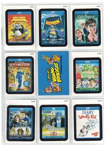 2011 WACKY PACKAGES ANS 8 COMPLETE - GO TO THE MOVIES - CHASE SET