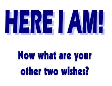 made t shirt here i am what are other two wishes egotistical