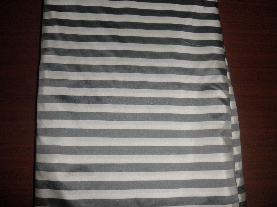 Silk taffeta half inch stripes 56