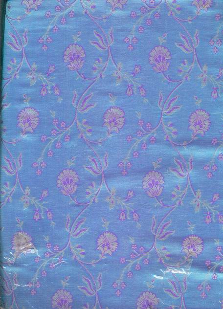 Superb chinese silk brocade fabric~blue / purple shot