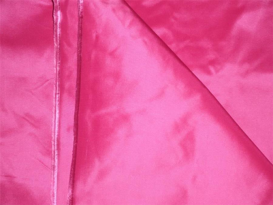 100% Pure Silk Taffeta Fabric Hot Pink 4.25 Cut Length 60
