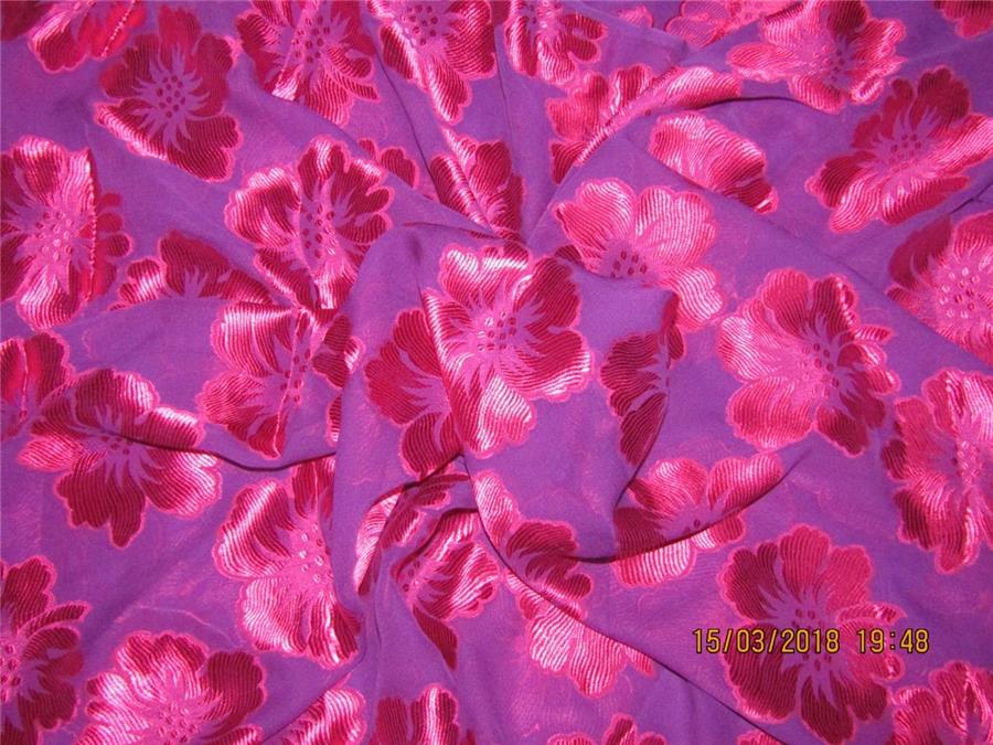 burnout silk chiffon fabric