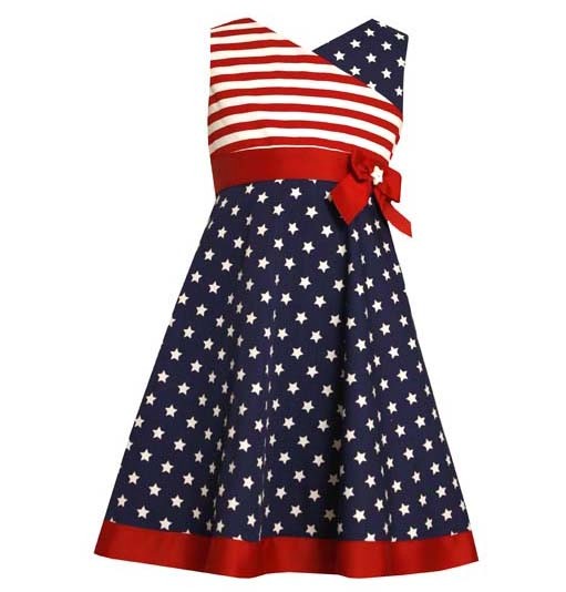 New Girls Bonnie Jean size 10 American Flag Dress 4th of July Summer ...