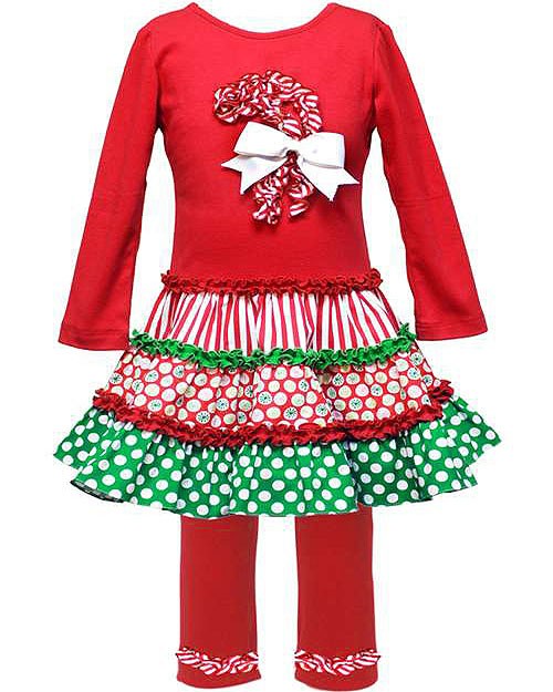 New Girls Rare Editions Emily Rose 2T CANDY CANE Christmas Dress outfit ...