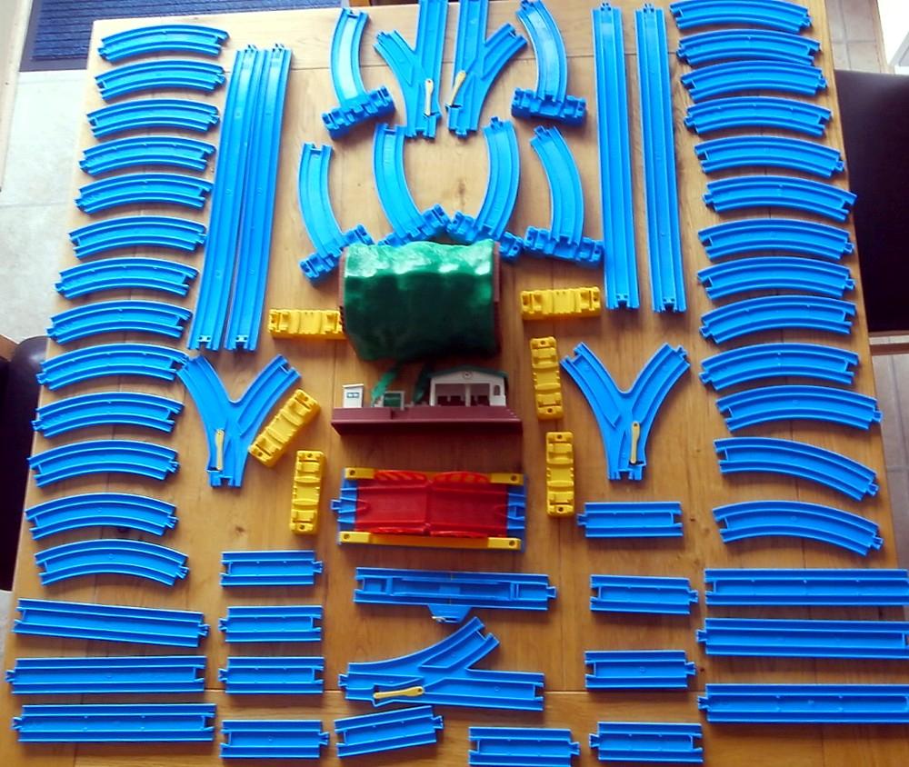 Thomas the Tank Engine Trackmaster Loose Blue Track over 60 Pieces ...