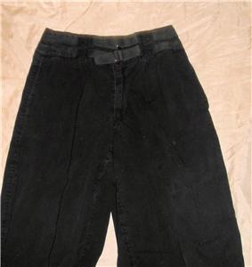 70s 80s Vintage Jou Jou Black Sky Divers Parachute Pants / Jeans 26