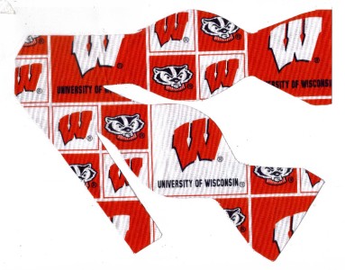 Wisconsin Badgers bow tie