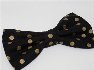 Mens Holiday Dots Pre-Tied Cotton Bow Tie On Adjustable Twill Strap