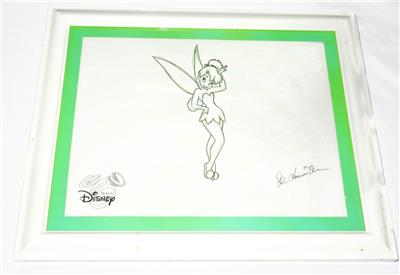 APRIL「TinkerBell」日本FC限定盤サイン入り＋グッズ2点 Art of Disney TINKERBELL Two Color Line Drawing, Signed by Artist