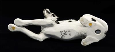 Vintage Large Ronzan Ceramic Dog Great Dane Figurine, Laying