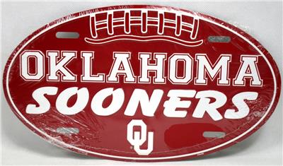Oklahoma Sooners Oval License Plate Car Truck Novelty Vanity Tag Ou Football Ebay