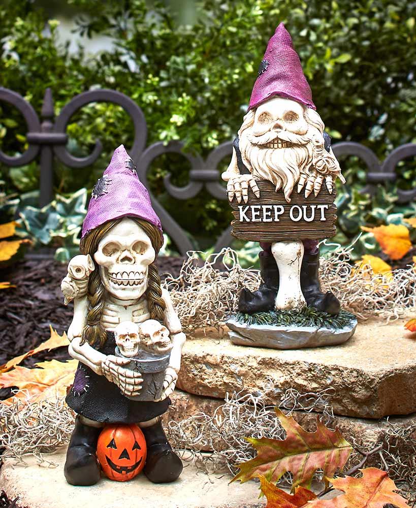 Halloween SKELETON Monsters Garden Gnomes Boy Girl or Set ...