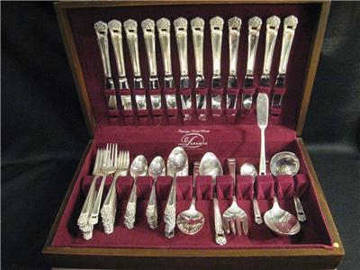 1847 Rogers Bros. Eternally Yours Silverplate Flatware - 77 Pcs