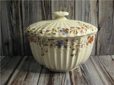 SPODE WICKER DALE SUGAR BOWL
