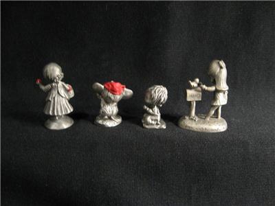 HALLMARK LITTLE GALLERY PEWTER FIGURINES - 4 - VINTAGE - USA! | eBay