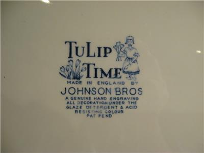 JOHNSON BROS. TULIP TIME LG. PLATTER