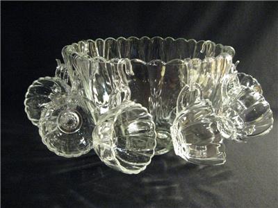 HAZELWOOD THE EDGEWOOD 18 PC. CRYSTAL PUNCH SET