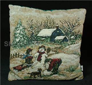Riverdale Greg Giordano Children Building Snowman Decorative