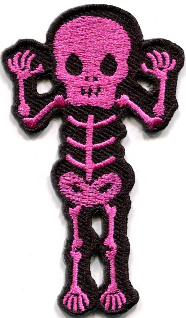 Cute 'Brain Knitting | Pink' Embroidered Patch - Little Patch Co