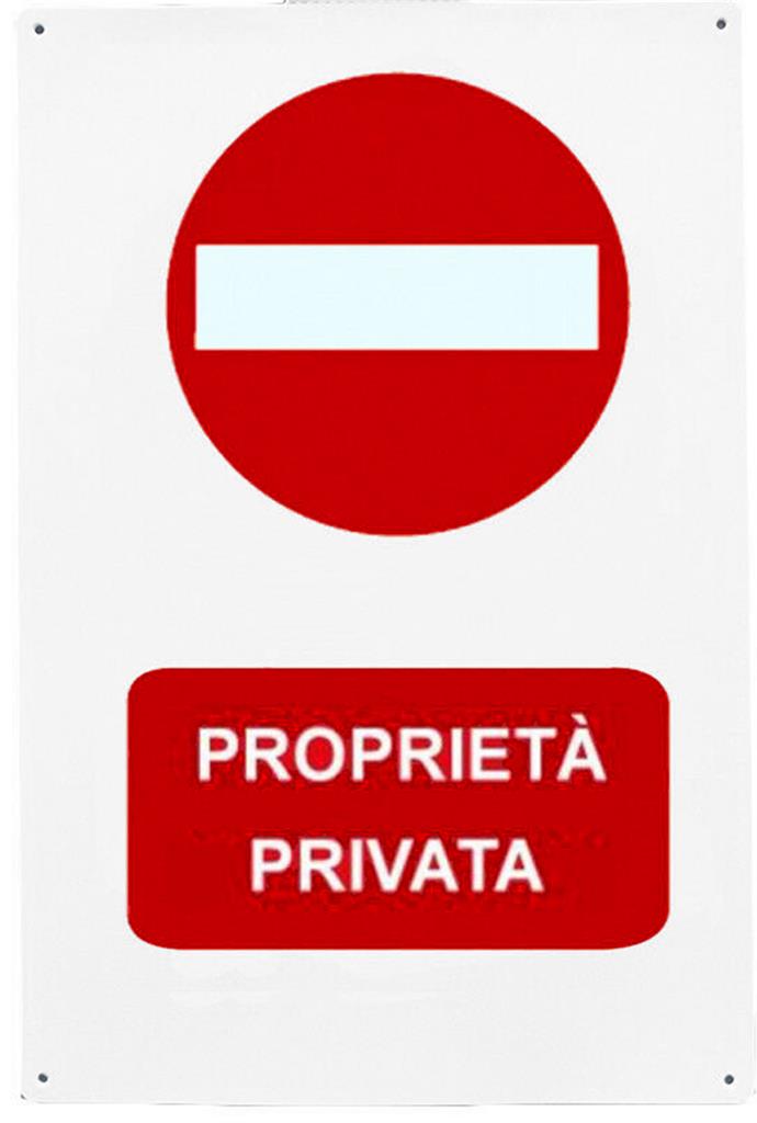 Cartello Proprieta Privata Divieto Di Accesso Targa 20 X 30 Cm Plastica Adesivo Ebay