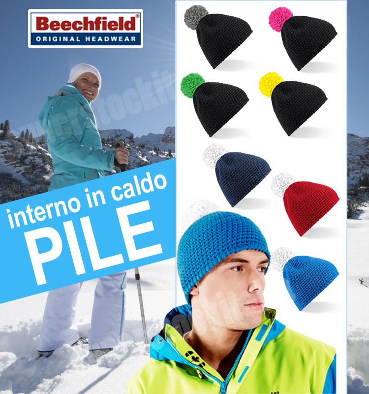 Cuffia Beechfield Slopeside Waffle Beanie (B-433)