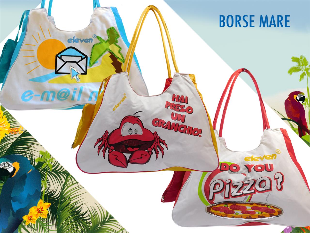 Borsa Mare Tracolla Donna Tela Spiaggia Fantasia Granchio Pizza Pochette Ebay
