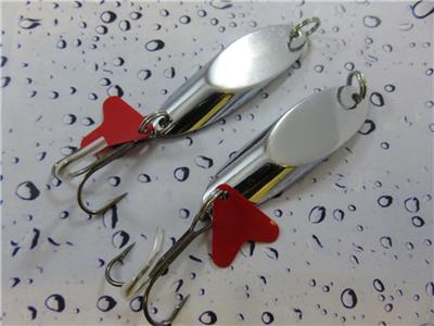 3 SILVER WEDGE 38g SEA SPINNING ROD LURES PIKE MACKEREL BASS POLLACK FISHING