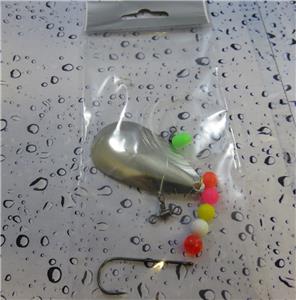 3 x Flet PERLES cuillère Rig 2//0 Flattie DAB PLIE Sole Sole Fishing Lure