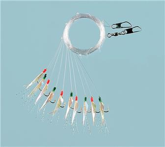 5 Jour Glow 3 Crochet SZ 6 Boat Rod Sea Pier Pêche au maquereau Hareng d/'appât Rigs