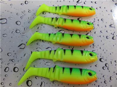 5 SAVAGE GEAR CANNIBAL 8cm 5g WHITE BLACK SOFT LURE PIKE PERCH DROP SHOT FISHING