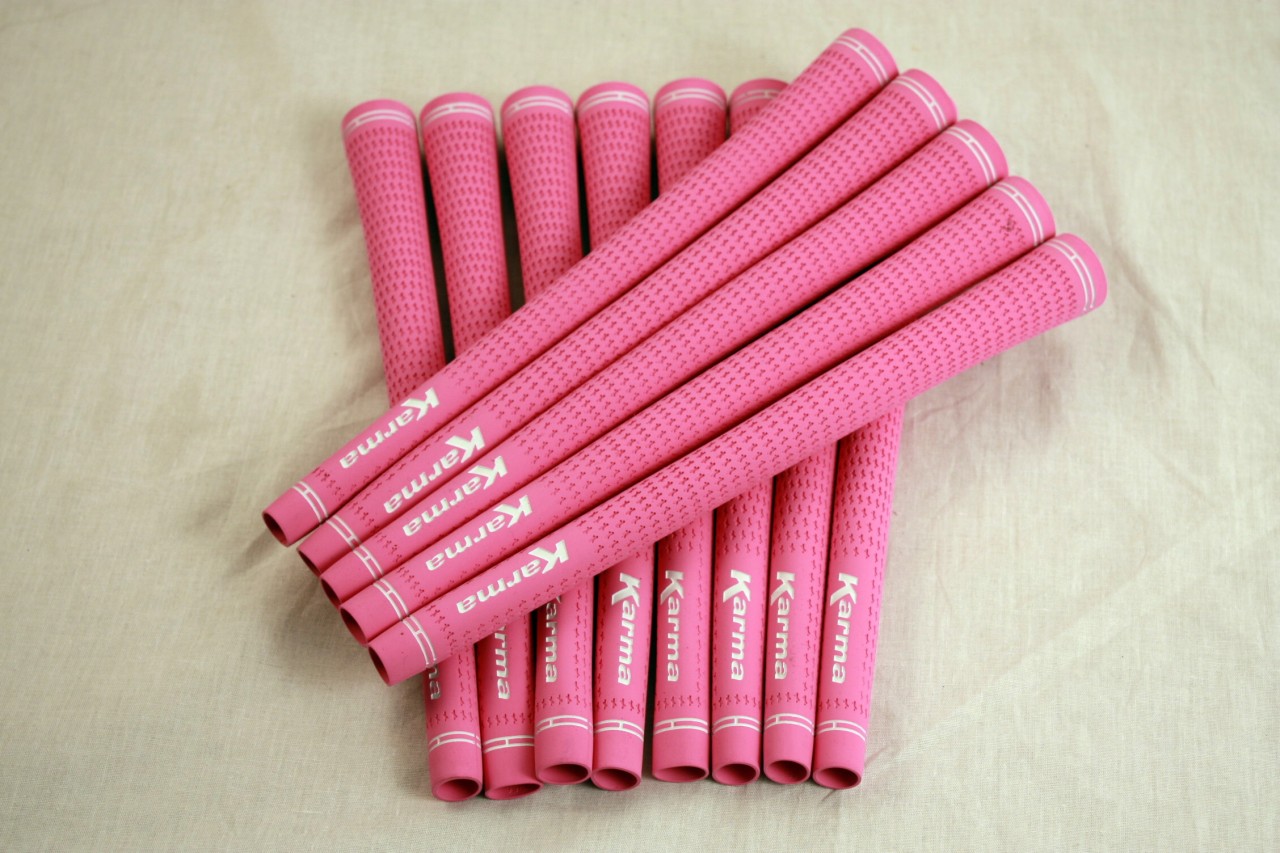 NEW 13 PIECE WOMAN PINK GOLF GRIP CLUBS IRONS WOODS 416 | eBay