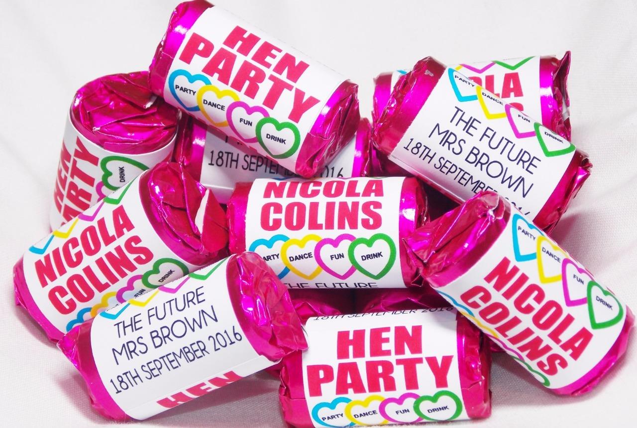Personalised Love Heart Linked Hearts Sweets Hen Night Favours Ebay Personalised Love Heart Linked Hearts Sweets Hen Night
