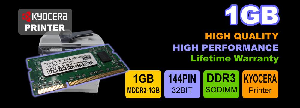 1GB DDR3 144Pin MDDR3-1GB memory 870LM00097 for Kyocera ECOSYS Laser Printers