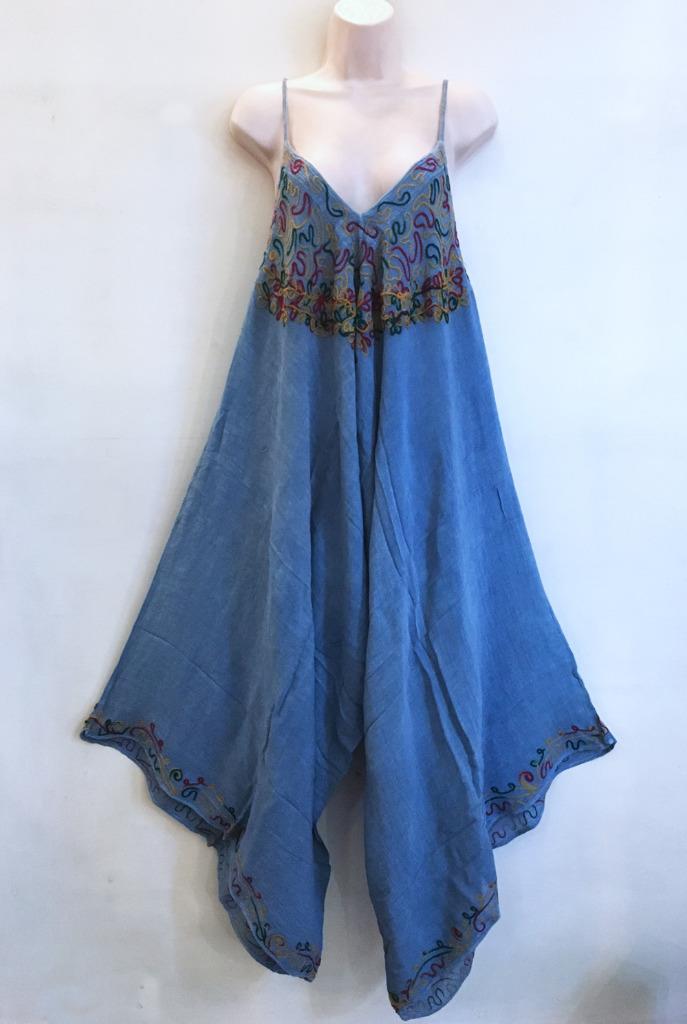 Mono bordado lavado a la piedra harén festival boho mod hippie sagrado Threads - Imagen 7 de 9