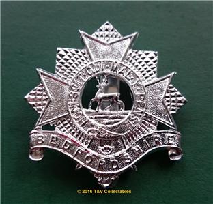 The Bedfordshire Hertfordshire Regiment Cap Badge Ebay
