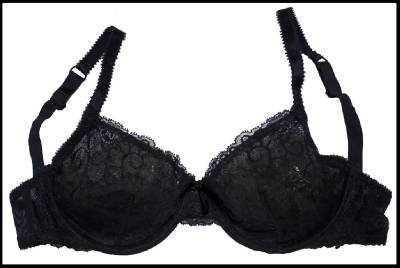 BLACK SHEER LACE NON PADDED BRA 10D 12D 14B 14D 14DD 16C 16D 16DD TOP QUALITY 