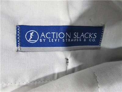 Levi's Dockers Action Slacks Sta Prest Polyester Flat Front Pants ...