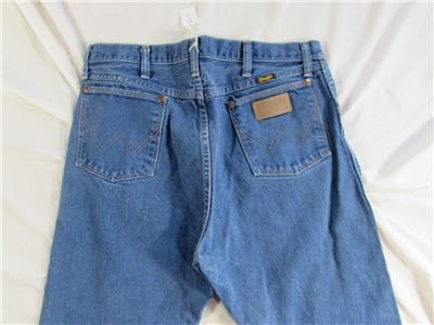 USA Made Wrangler 13MWZ Faded Denim Jeans Tag 36x33 Measure