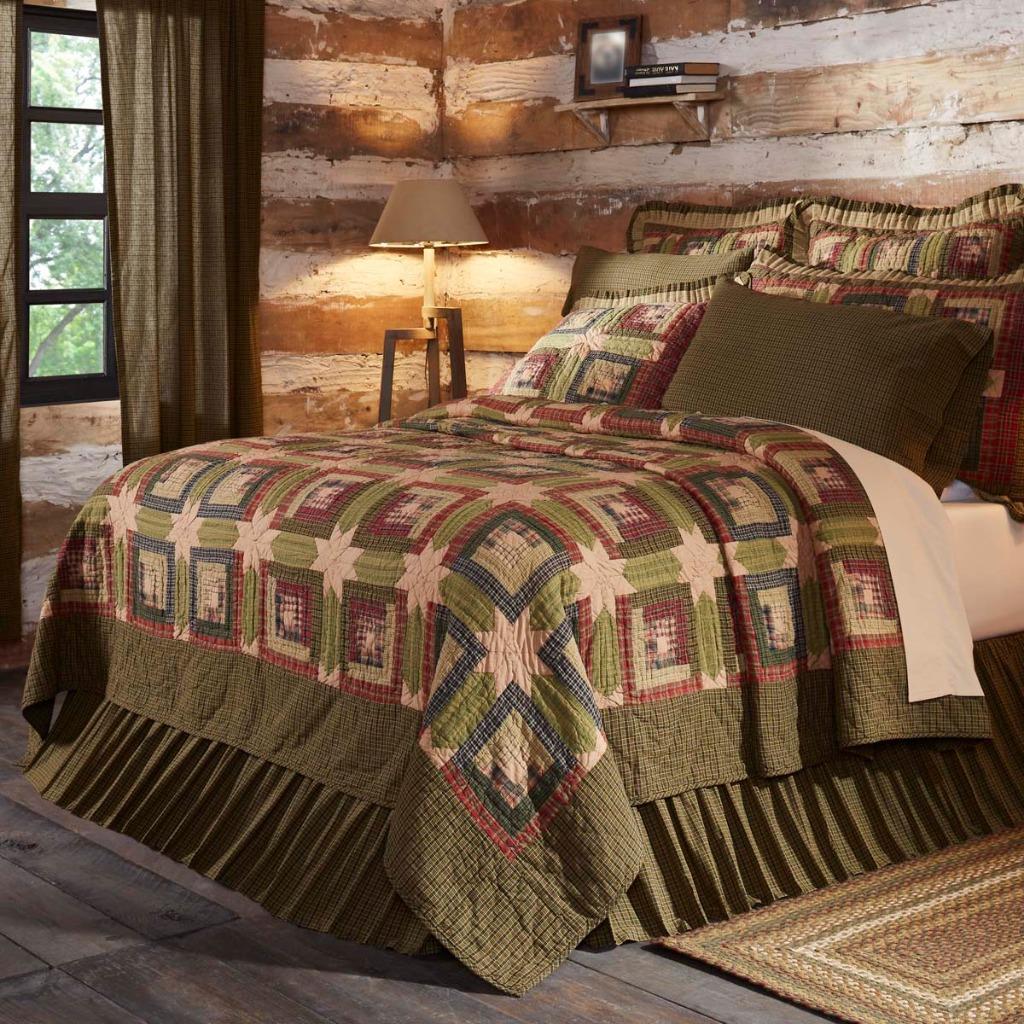 Tea Cabin King Quilt by VHC Brands 