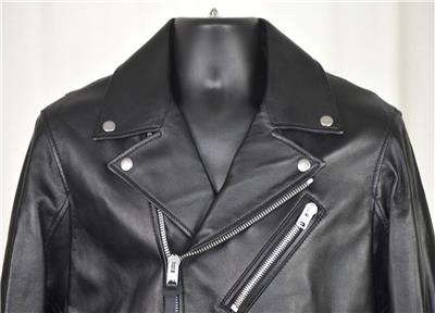 COACH LAMB LEATHER JACKET BLACK コーチ NEW $895 COACH Black Lamb Skin Leather Moto Biker Motorcycle