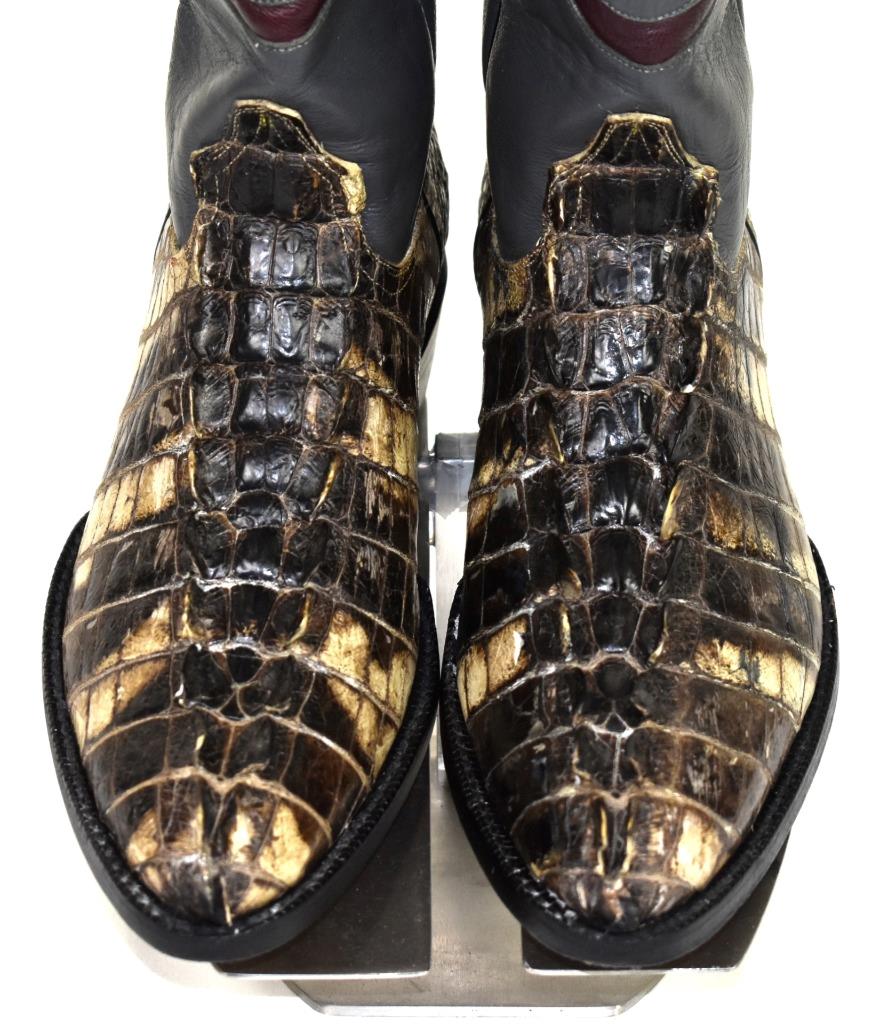 $2450 Black Jack Natural American Alligator Tail Cut Western $2450 Black Jack Natural American Alligator Tail Cut Western